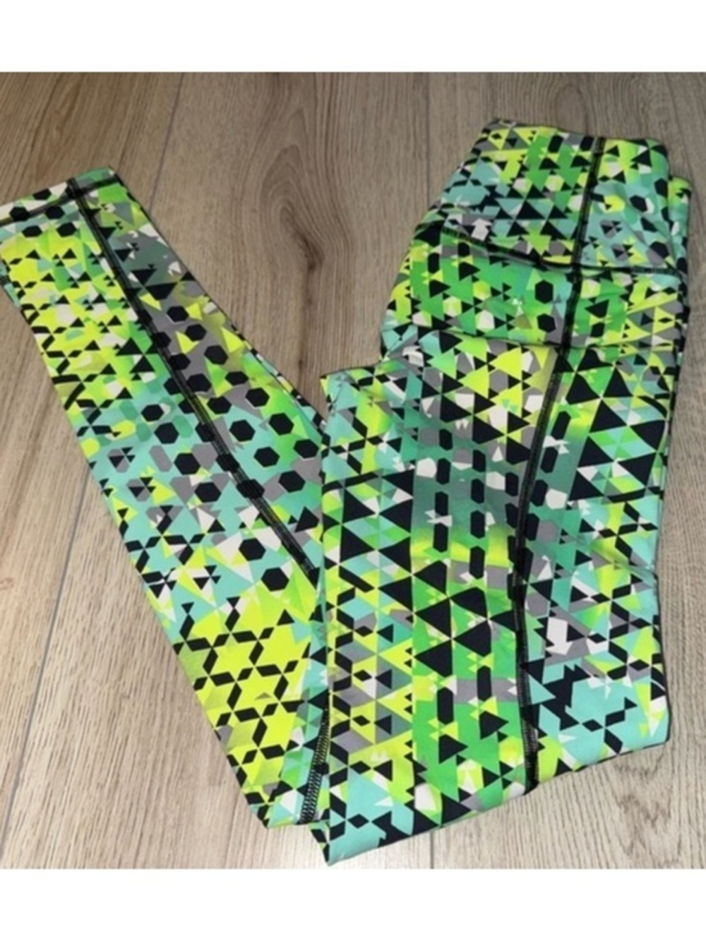 Victoria’s Secret sport vsx green yellow black knockout leggings tights